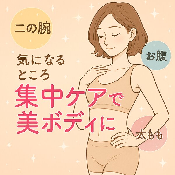 [アイキャッチ]✩.˚ 二の腕・お腹・太もも…気になるところ集中ケアで美ボディに☽°