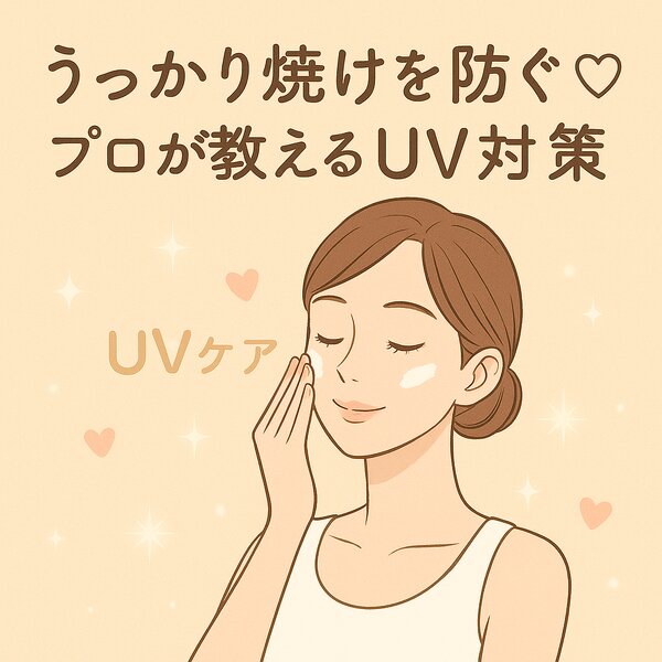 [アイキャッチ]⟡.·.“うっかり焼け”を防ぐ♡プロが教えるUV対策の新常識