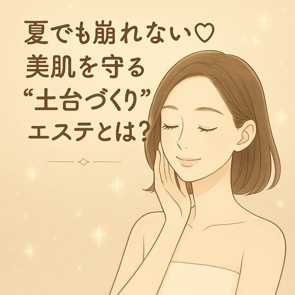 [アイキャッチ]⟡.·.夏でも崩れない♡美肌を守る“土台づくり”エステとは？