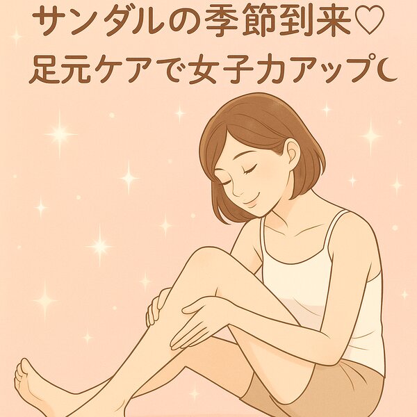 [アイキャッチ]✧.˚ サンダルの季節到来♡足元ケアで女子力アップ☽°