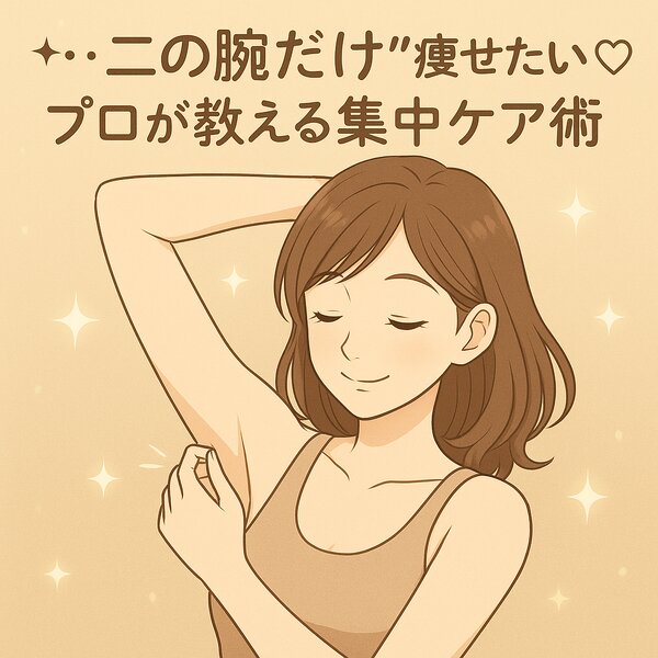 [アイキャッチ]⟡.·.“二の腕だけ”痩せたい人へ♡プロが教える集中ケア術