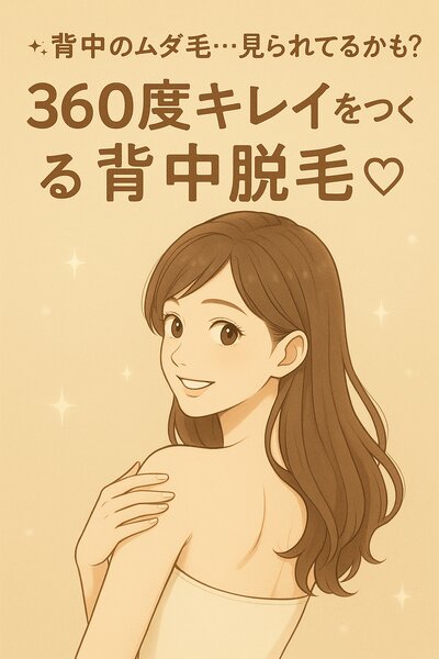 [アイキャッチ]✧.˚ 背中のムダ毛…見られてるかも？360度キレイをつくる背中脱毛
