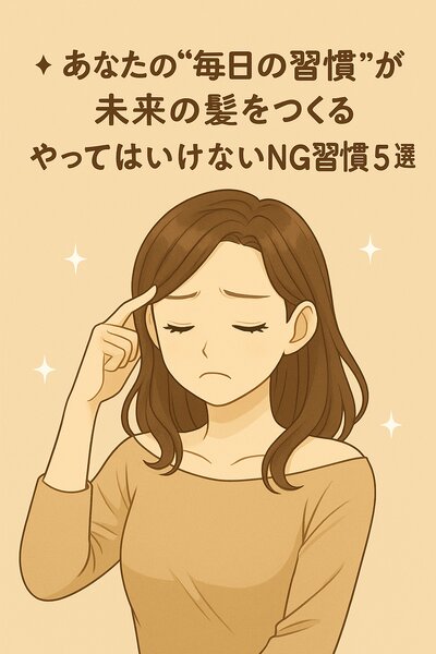 [アイキャッチ]あなたの“毎日の習慣”が未来の髪をつくる！ やってはいけないNG習慣5選