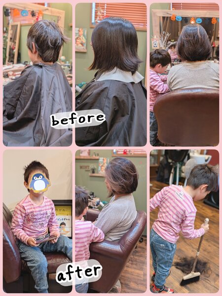 [アイキャッチ]親子カット✂️