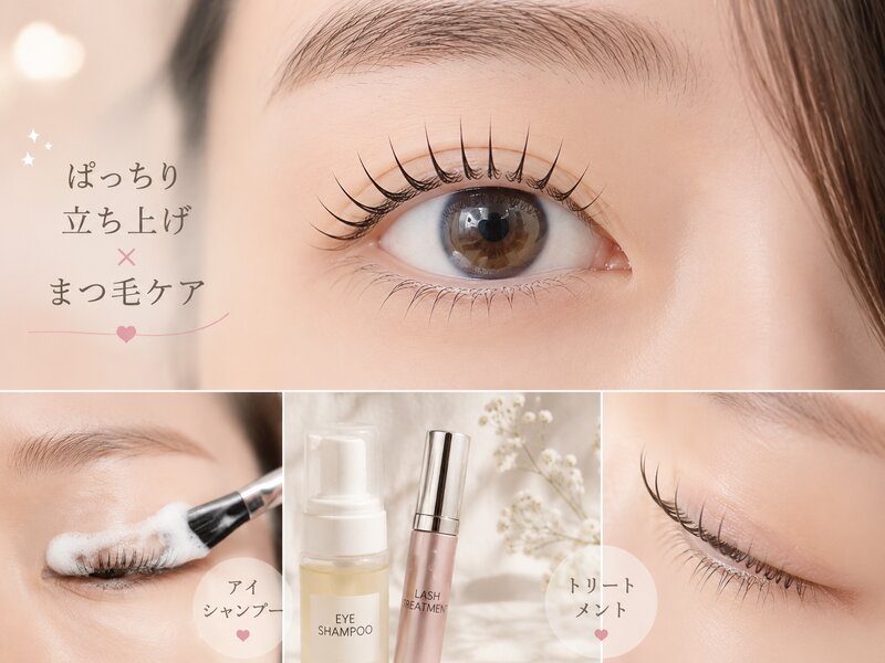 [アイキャッチ]ぱっちり立ち上げ×まつ毛ケア