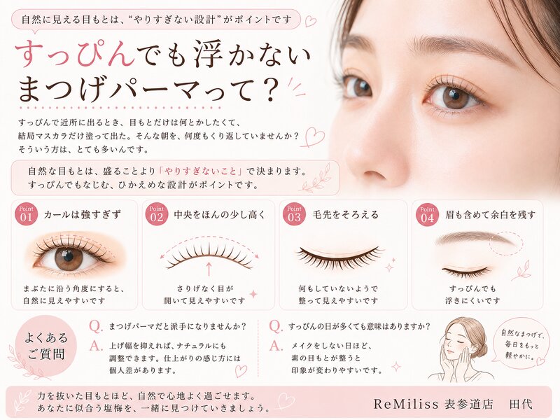 [アイキャッチ]すっぴんでも自然な目もと　まつげパーマのやりすぎない提案