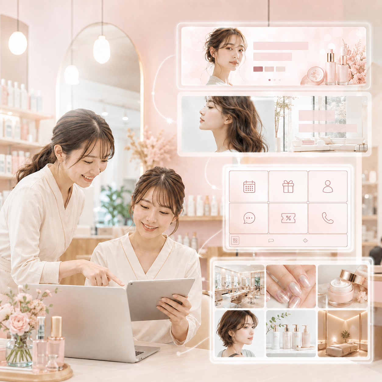 美容サロン専用AIツールのイメージ