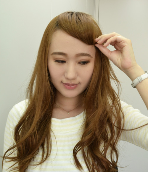 ひねるだけで簡単すぎ 外国ガール風前髪アレンジ ビューティーパーク